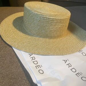 Ardeo Metallic Boater Hat